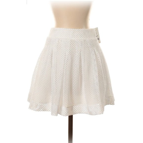 Banana Republic Dbl Layer Eyelet Lace Skirt Sz 0P - Picture 2 of 6